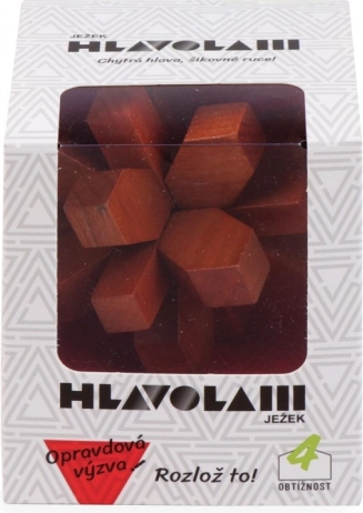 Dřevěný hlavolam Ježek