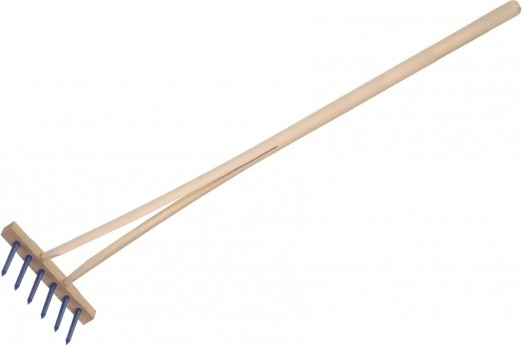Teddies modré dětské hrábě s násadou 90 cm
