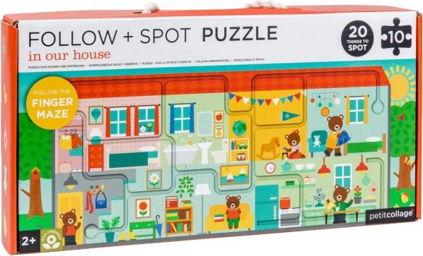 Petit Collage bludiště a puzzle náš domov