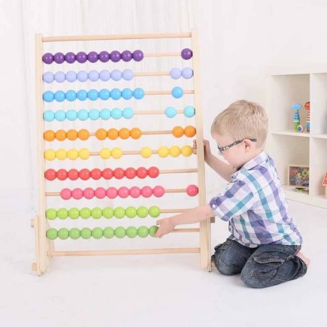 Bigjigs Baby obří dřevěné počítadlo