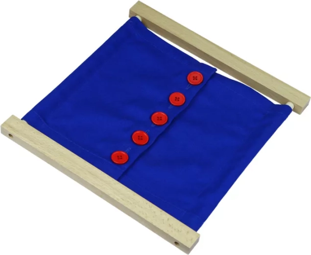 Montessori zapínací rám s velkými knoflíky