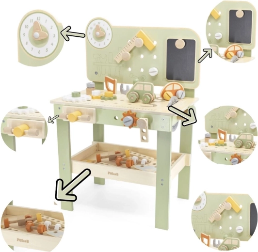 Dřevěný dětský pracovní ponk POLARB od VIGA