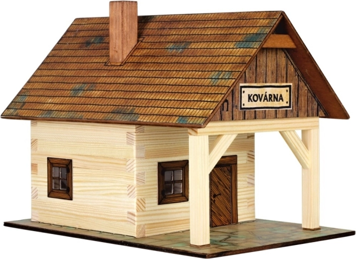 Walachia dřevěná slepovací stavebnice Kovárna