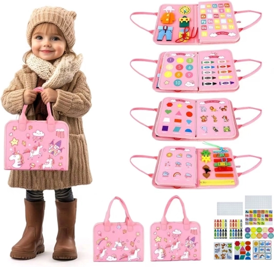 2Kids Toys senzorická busy kniha Jednorožec