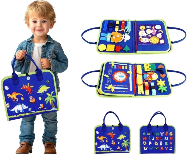 2Kids Toys senzorická busy kniha Dinosauři