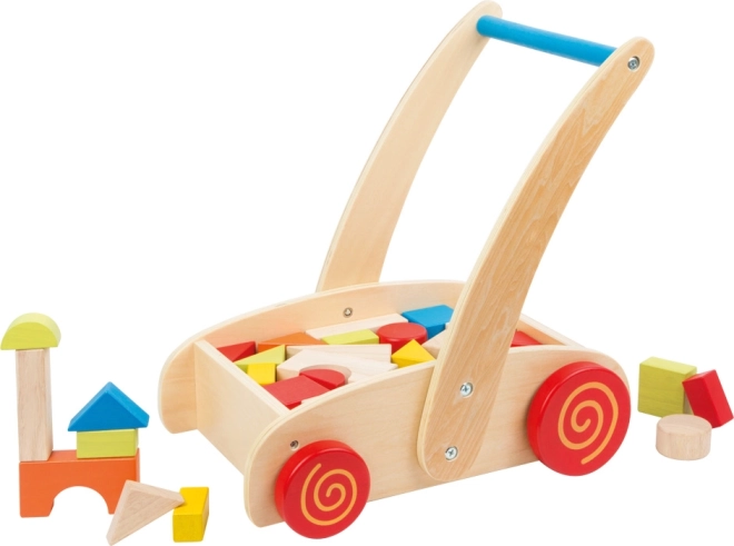 Dřevěné chodítko s kostkami SMALL FOOT