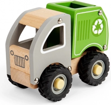Dřevěný recyklační vůz pro děti
