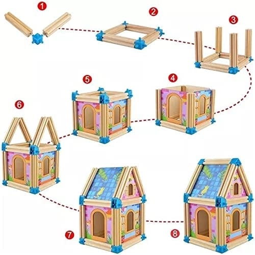 Dřevěná 3D stavebnice velký zámek