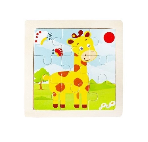 Dřevěné puzzle zvířata - 4 díly
