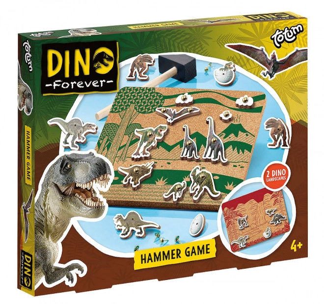 Dřevěná zatloukačka Dino Totum