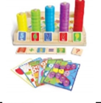 Dřevěné montessori počítadlo