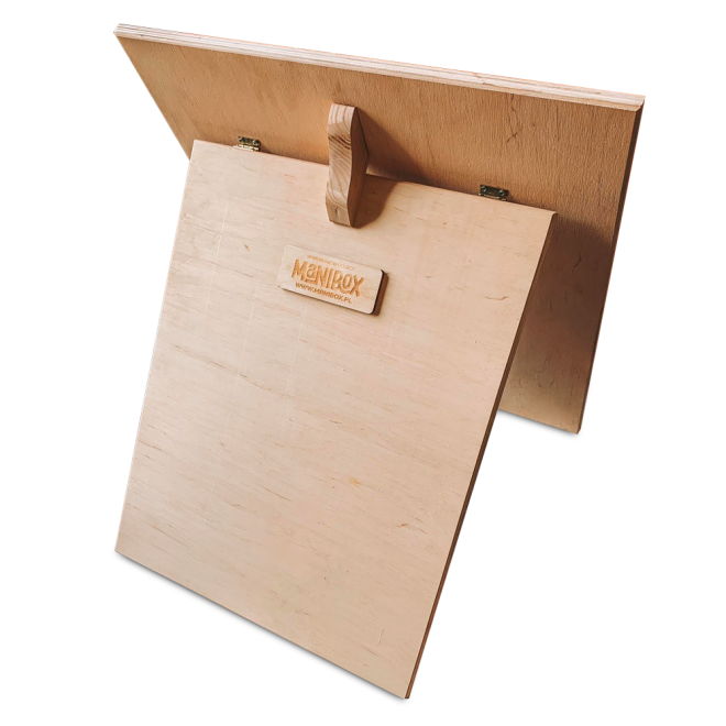 Dřevěná senzorická deska - Franek – Modrá