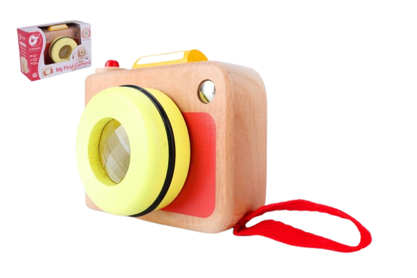 Fotoaparát/Foťák dřevo v krabičce 13x8,5x5,5cm 10m+