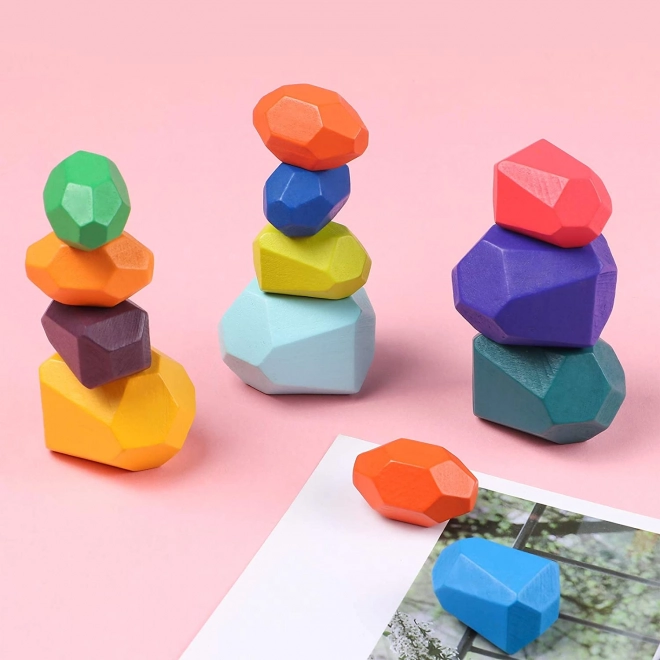 Montessori dřevěné balanční kameny