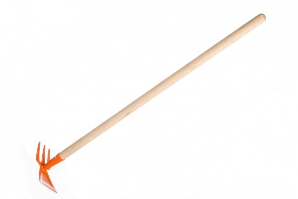 Oboustranná motyka pro děti - oranžová