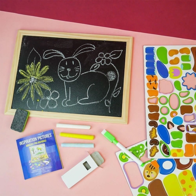 Magnetická tabule s puzzle zvířátky