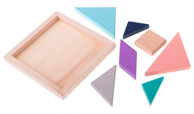 Dřevěné puzzle tangram
