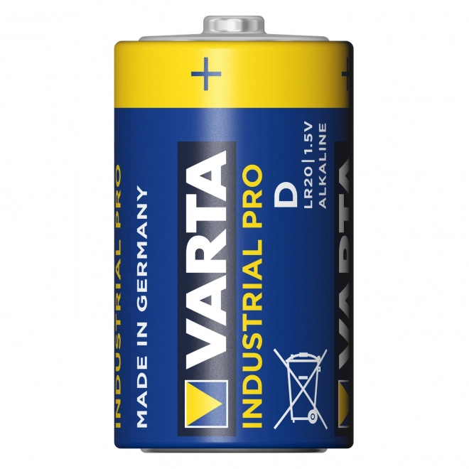 Vysoce výkonná alkalická baterie Varta Industrial Pro D