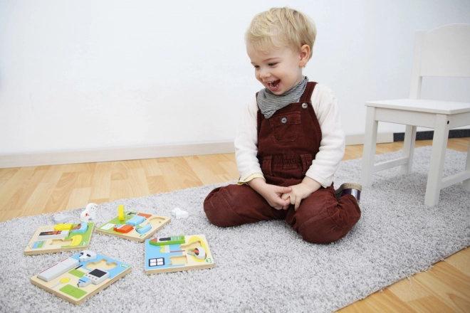 Dřevěná skládačka pro nejmenší – Bagr