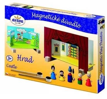 Magnetické dřevěné divadlo - hrad