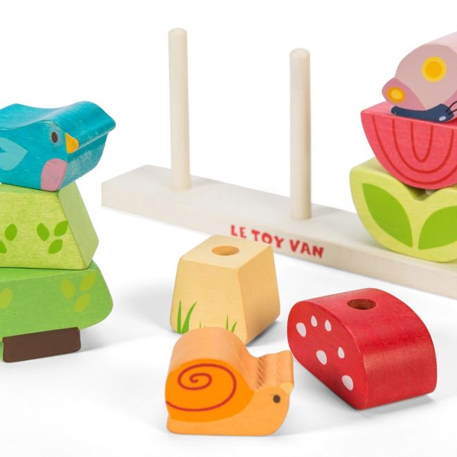 Le Toy Van Petilou skládací kostky veselá zahrádka
