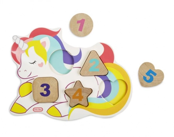 Little Tikes Wooden Critters Dřevěné puzzle s čísly, 3 druhy