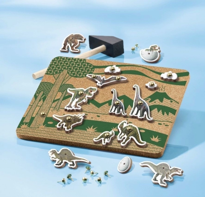 Dřevěná zatloukačka Dino Totum