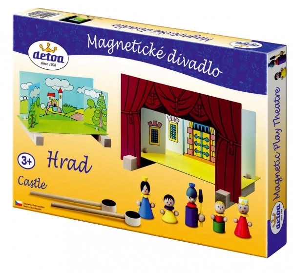 Magnetické dřevěné divadlo - hrad