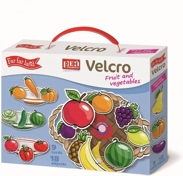 Pexi Velcro skládačky Ovoce a zelenina