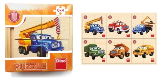 Dřevěné puzzle Tatra