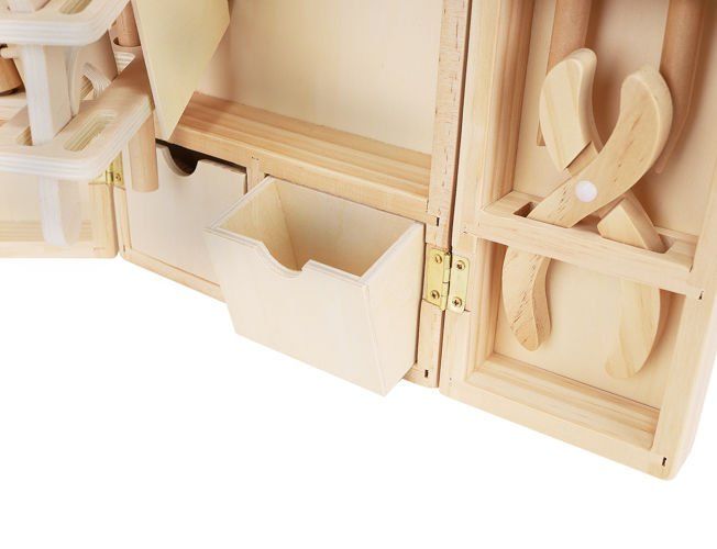 Dřevěné nářadí v kufříku - 25 kusů