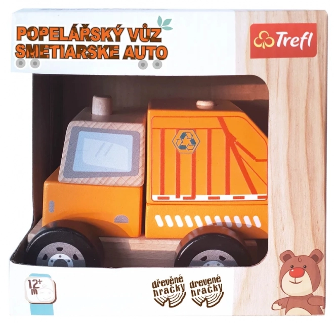 Dřevěný popelářský vůz 11 cm