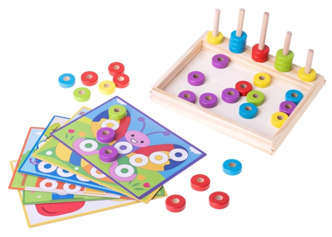 Dřevěné montessori počítadlo