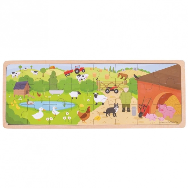 Bigjigs Toys Puzzle Na farme