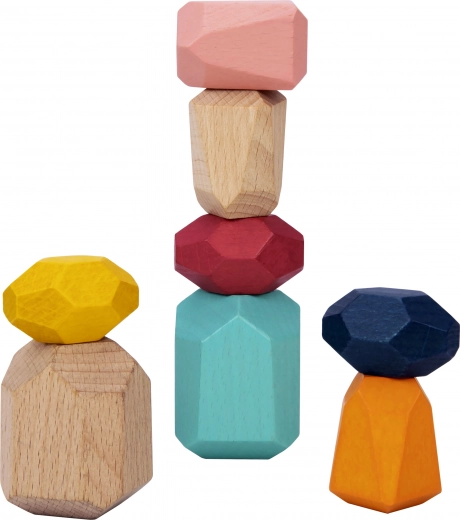 Vyvažovací dřevěné kameny pro kreativitu a motoriku