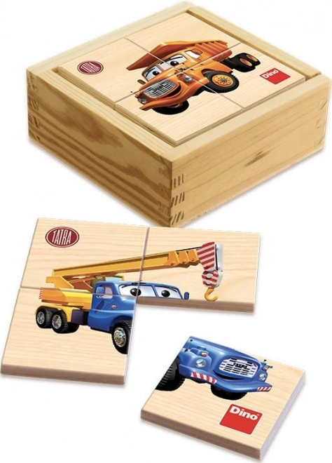 Dřevěné puzzle Tatra