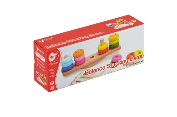 Dřevěná balanční skládanka