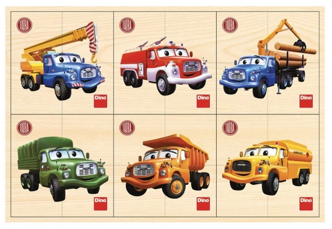Dřevěné puzzle Tatra