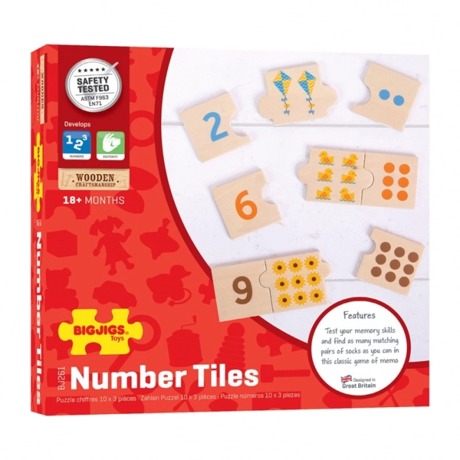 Bigjigs Toys Edukativní puzzle počítání