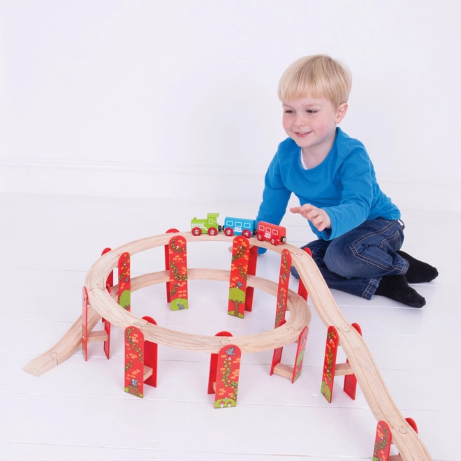 Bigjigs Rail Víceúrovňový set kolejí