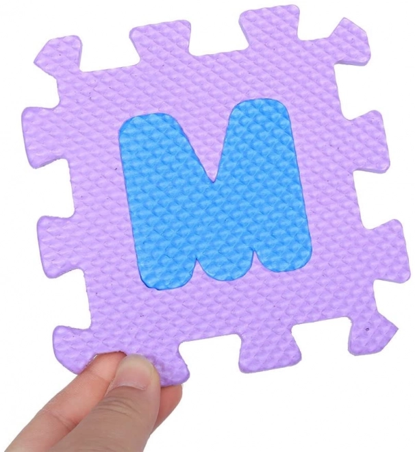 Pěnové puzzle písmena, číslice a zvířátka  - 72 kusů