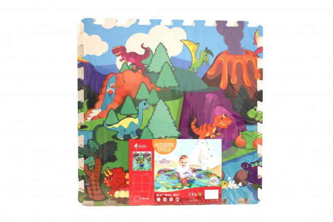 Pěnové puzzle s motivem dinosaurů - 4 kusy