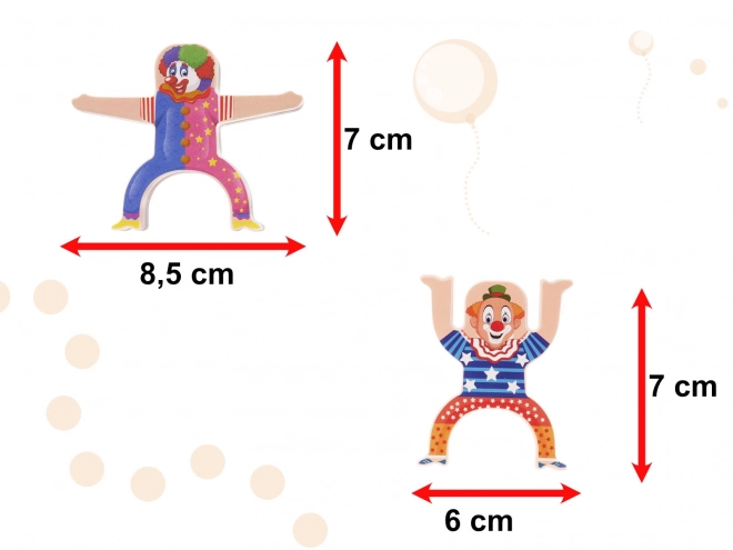 Montessori balanční věž - Klauni