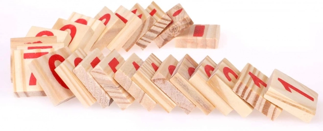 Montessori dřevěná vzdělávací hra s čísly