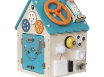Dřevěný activity board domeček 2Kids Toys