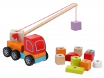 Cubika Dřevěný Autojeřáb s Magnetem