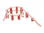 Bigjigs Rail víceúrovňová dřevěná kolejová stavebnice