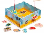 Dřevěná magnetická hra chytání rybiček BIGJIGS TOYS