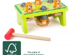 Zatloukačka SMALL FOOT Krtečci z FSC dřeva