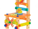 Dřevěná stavebnice – dílenská židlička 49 dílů